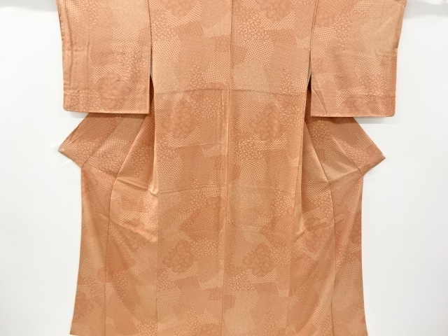 JAPANESE KIMONO / VINTAGE KOMON KIMONO / FLORAL PLANTS & SHIKISHI PATTERN